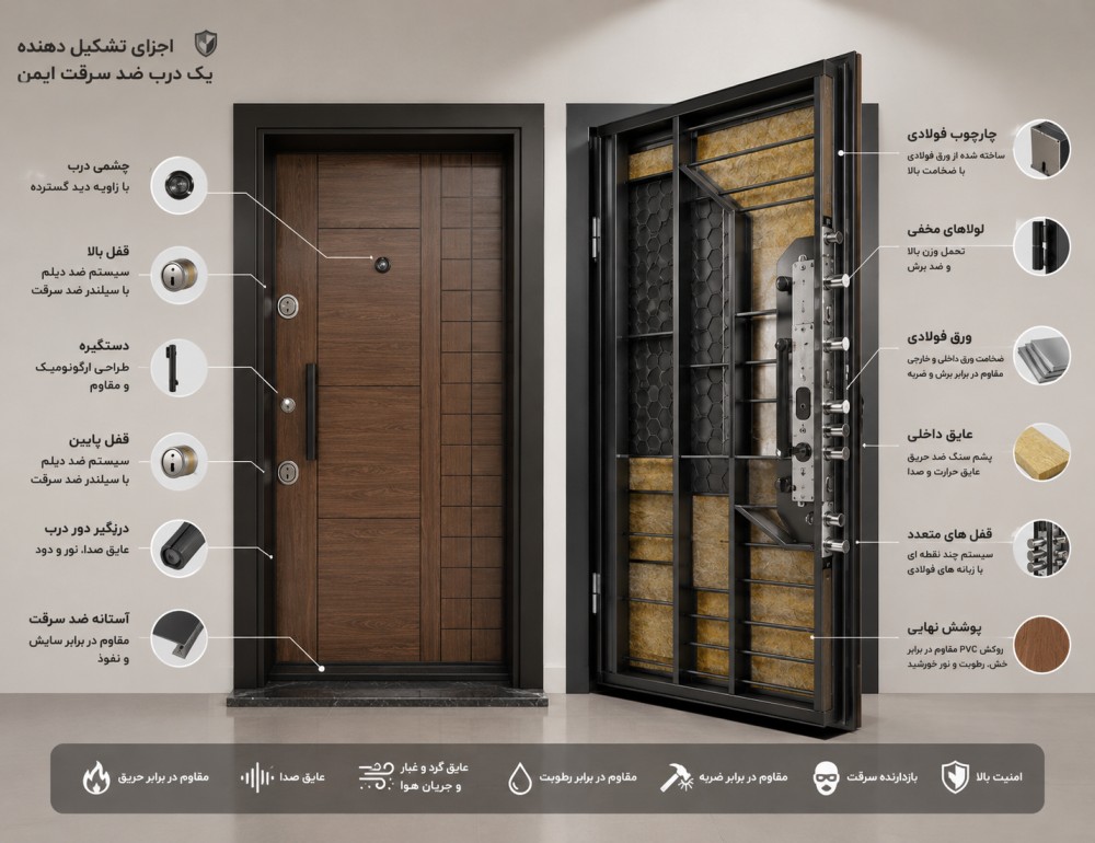 درب ضدسرقت ایمن